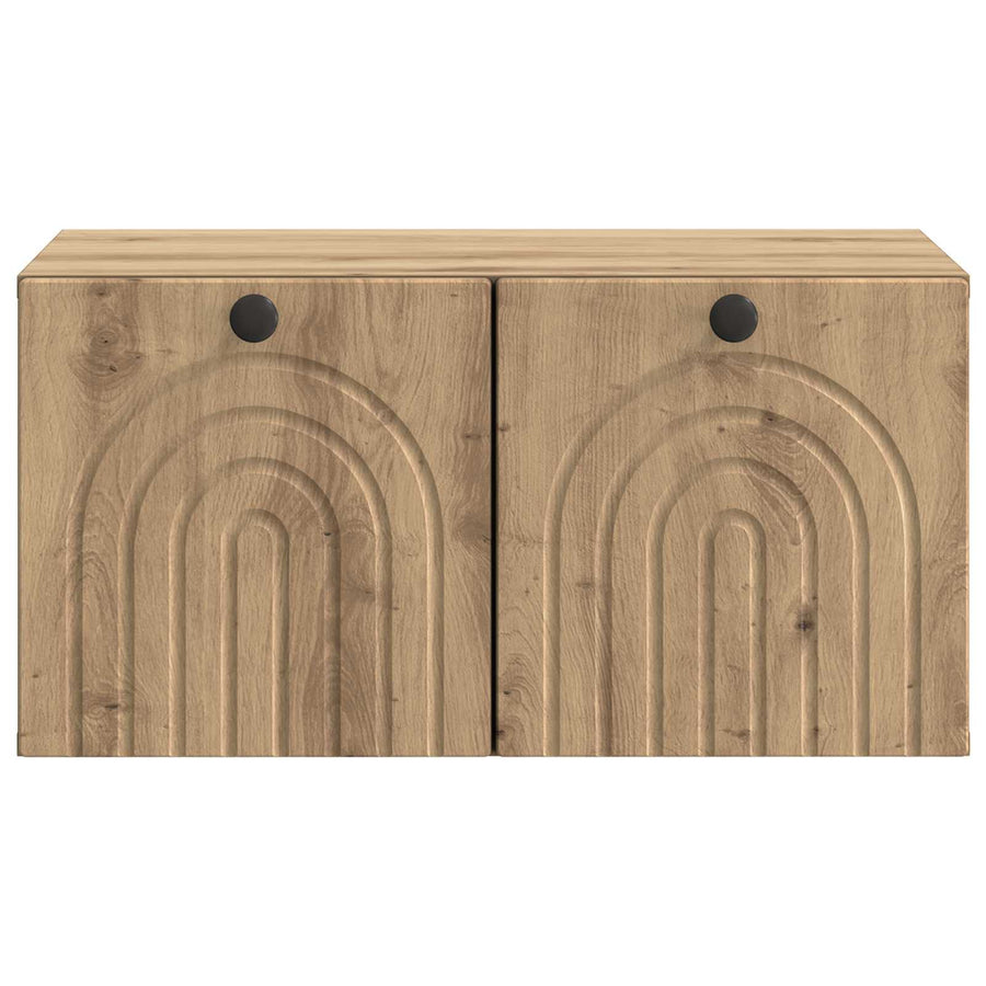 Wandbeugel TV-kast Artisanaal eiken 59,5 x 41 x 30 cm