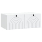 Tv-kast 78,5x41x30 cm wit bewerkt hout