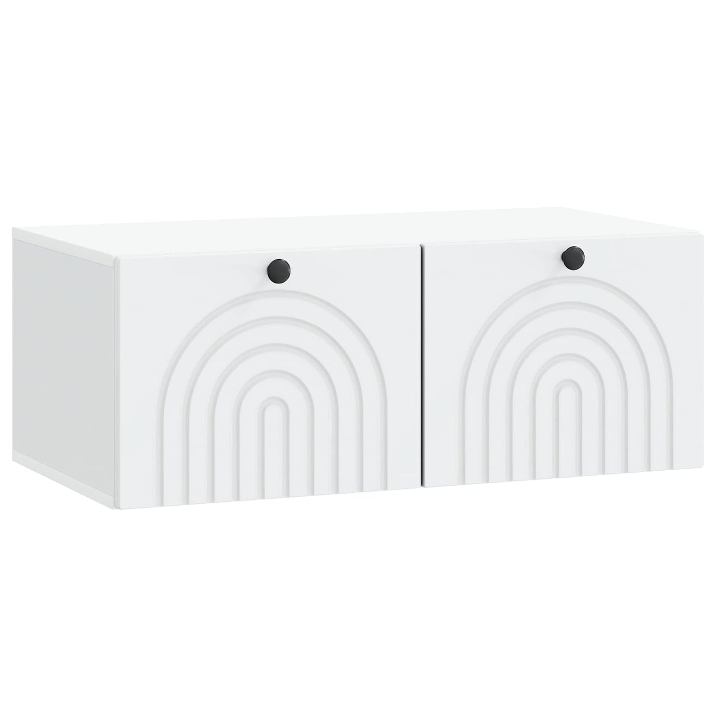 Wandbeugel TV-kast Wit 78,5 x 41 x 30 cm Bewerkt hout