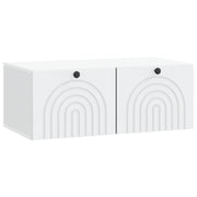 Tv-kast 78,5x41x30 cm wit bewerkt hout