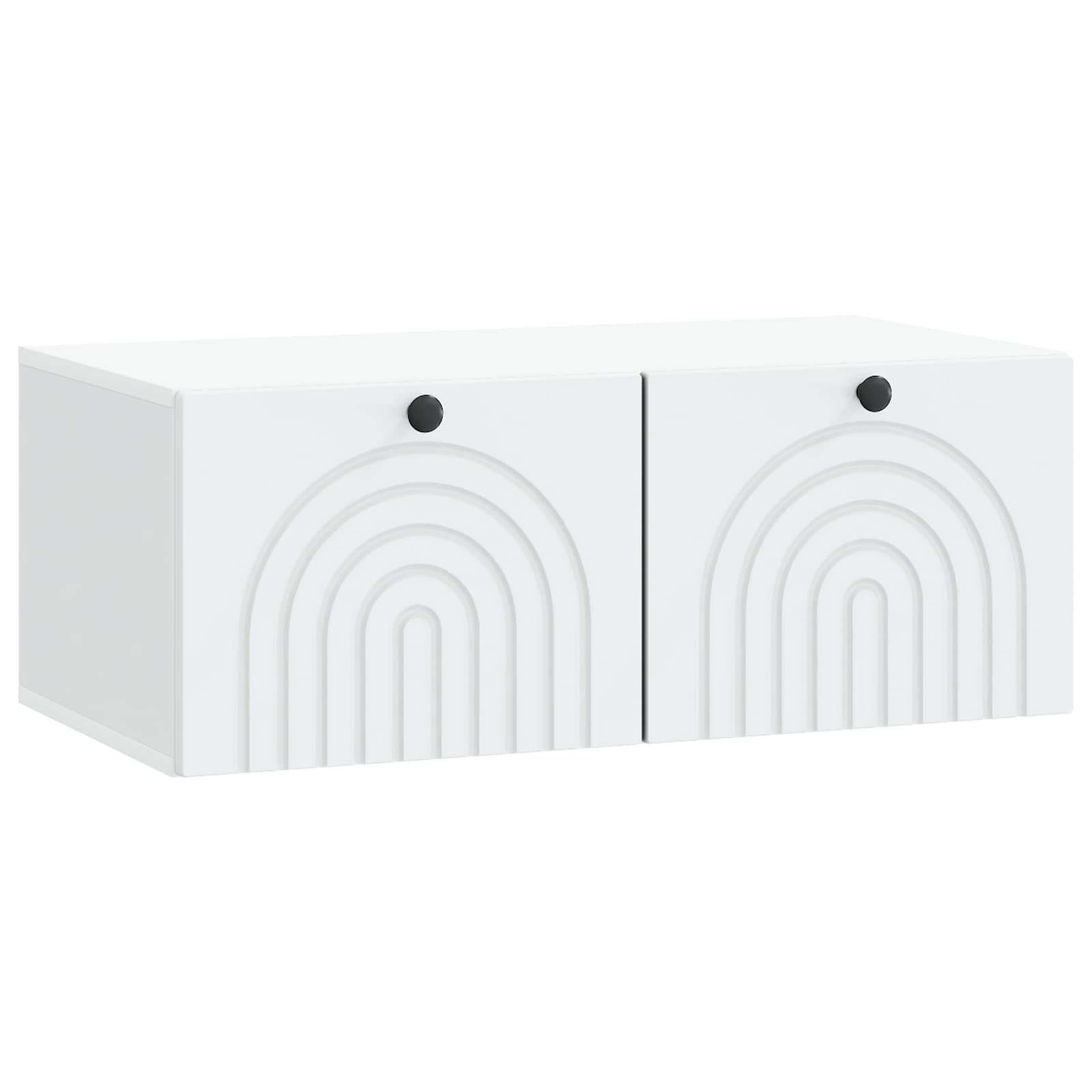 Wandbeugel TV-kast Wit 78,5 x 41 x 30 cm Bewerkt hout