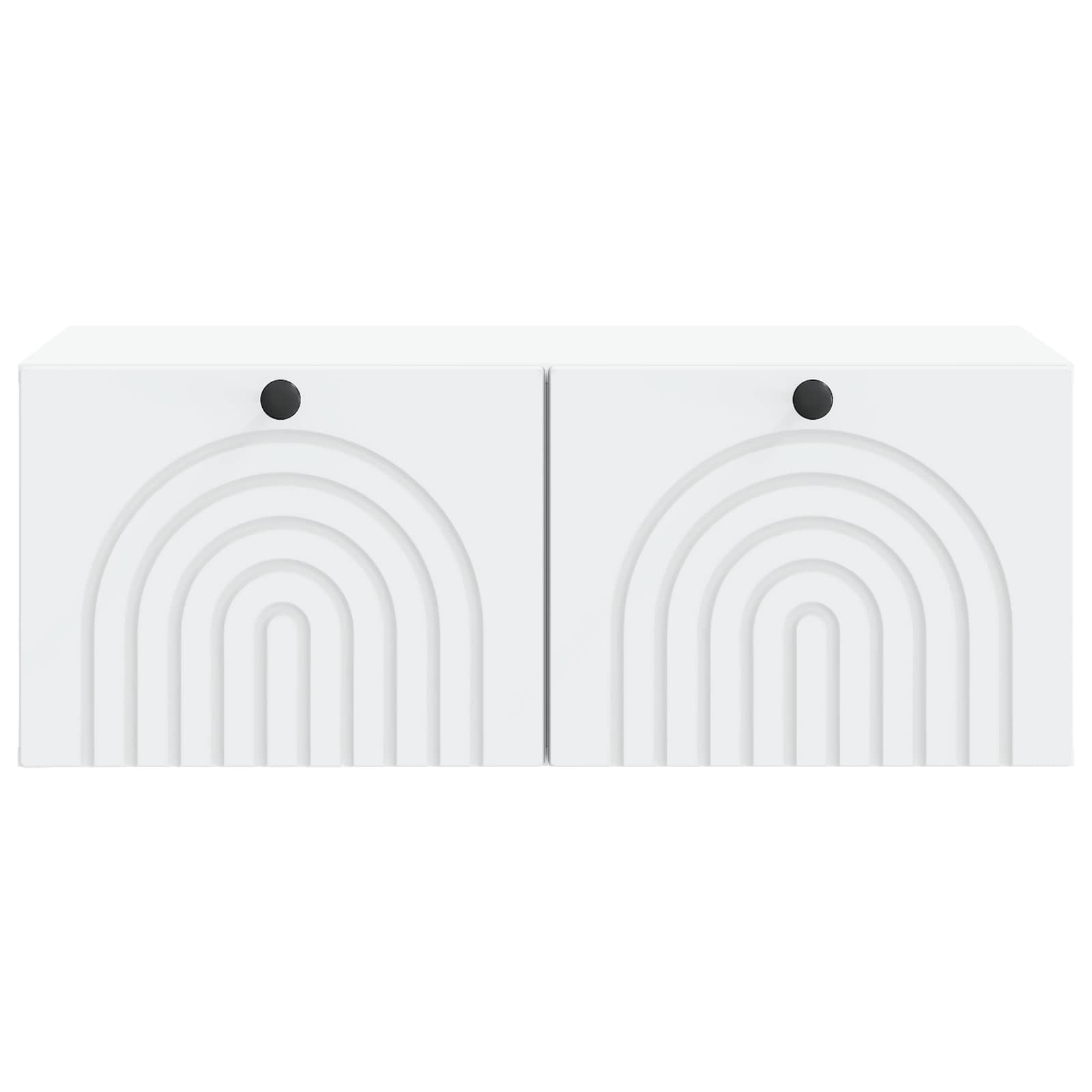 Wandbeugel TV-kast Wit 78,5 x 41 x 30 cm Bewerkt hout