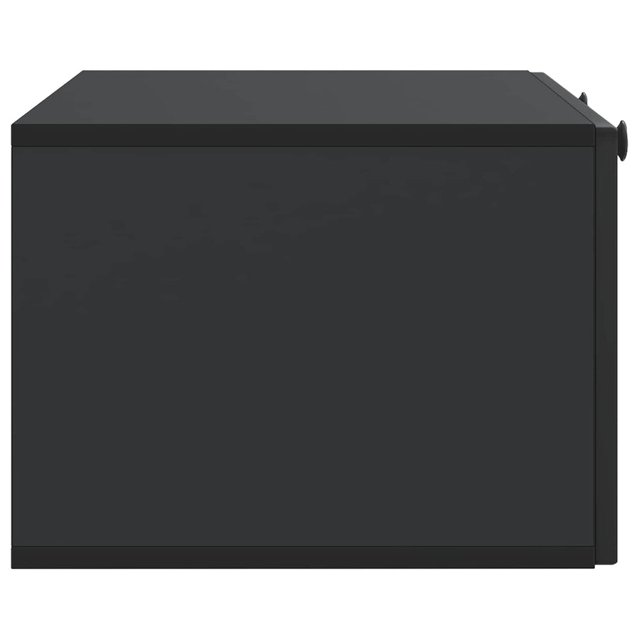 Wandbeugel TV-kast Zwart 78,5 x 41 x 30 cm Bewerkt hout