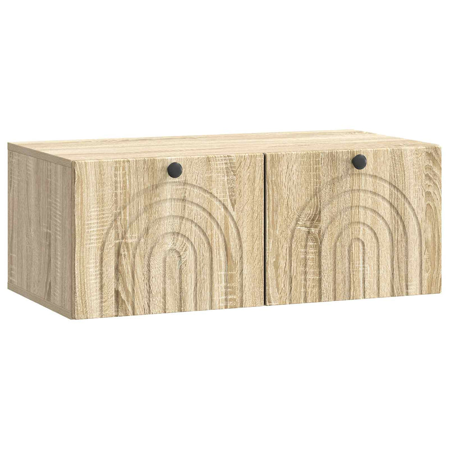 Wandbeugel TV-kast Sonoma Eiken 78,5 x 41 x 30 cm Bewerkt hout