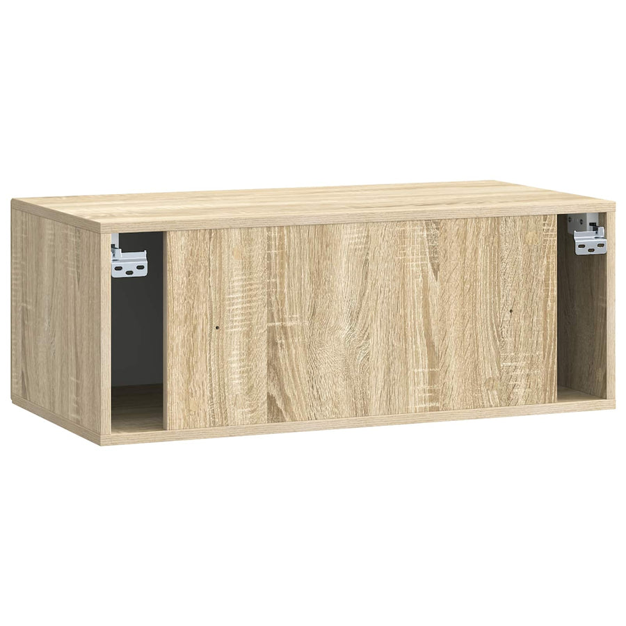 Wandbeugel TV-kast Sonoma Eiken 78,5 x 41 x 30 cm Bewerkt hout