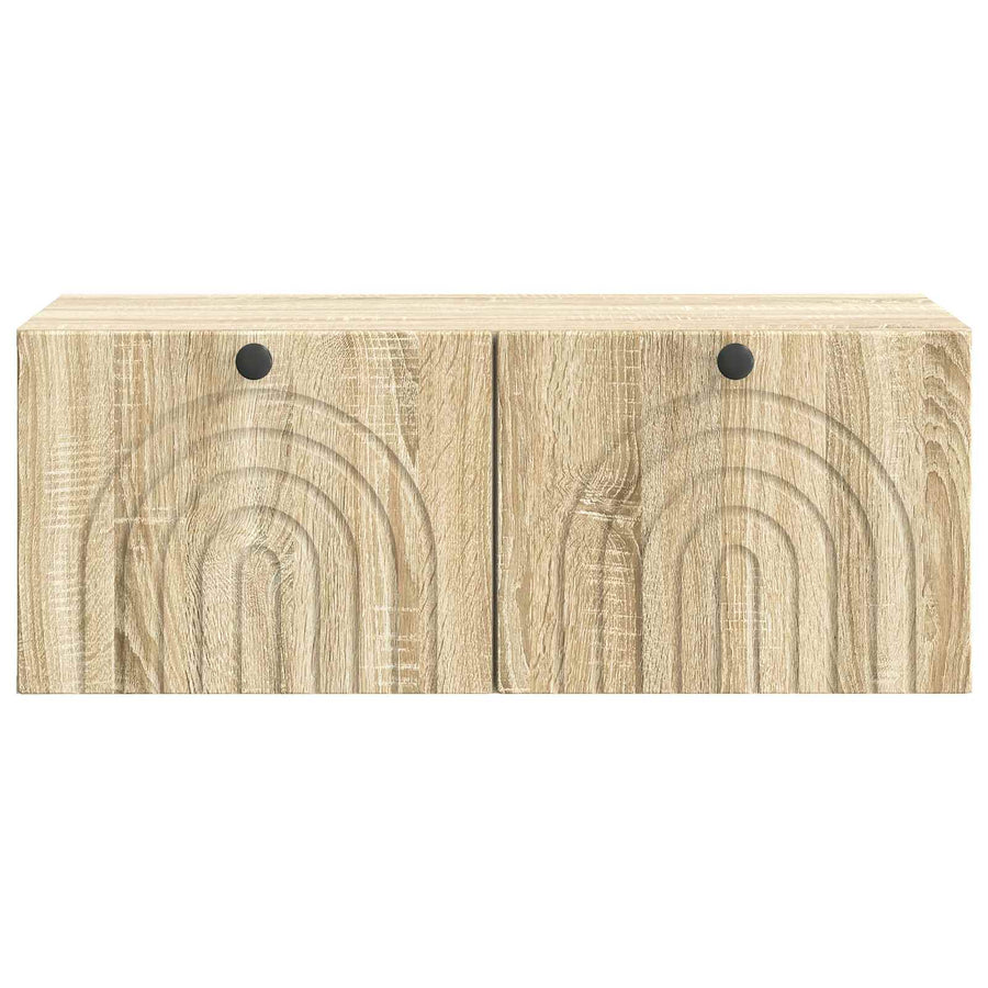 Wandbeugel TV-kast Sonoma Eiken 78,5 x 41 x 30 cm Bewerkt hout
