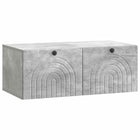 Wandkast 78,5x41x30 cm betongrijs bewerkt hout