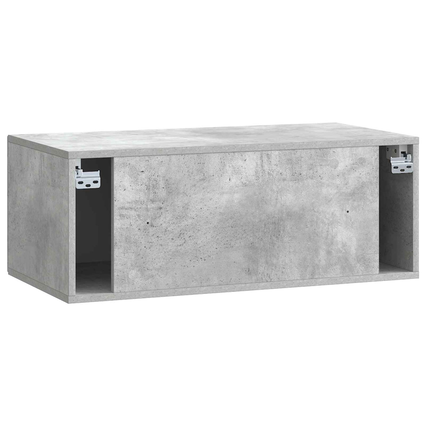 Wandbeugel TV-kast Betongrijs 78,5 x 41 x 30 cm Bewerkt hout