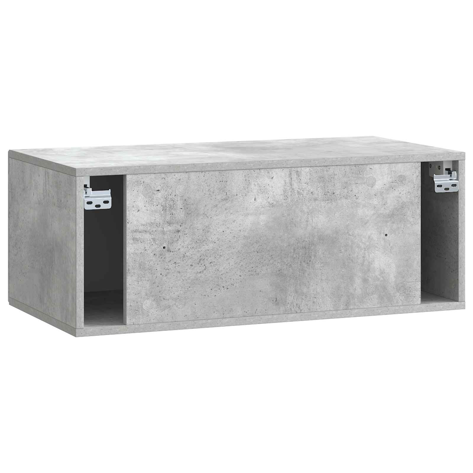Wandbeugel TV-kast Betongrijs 78,5 x 41 x 30 cm Bewerkt hout