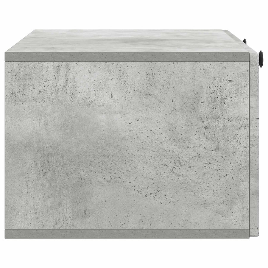 Wandbeugel TV-kast Betongrijs 78,5 x 41 x 30 cm Bewerkt hout