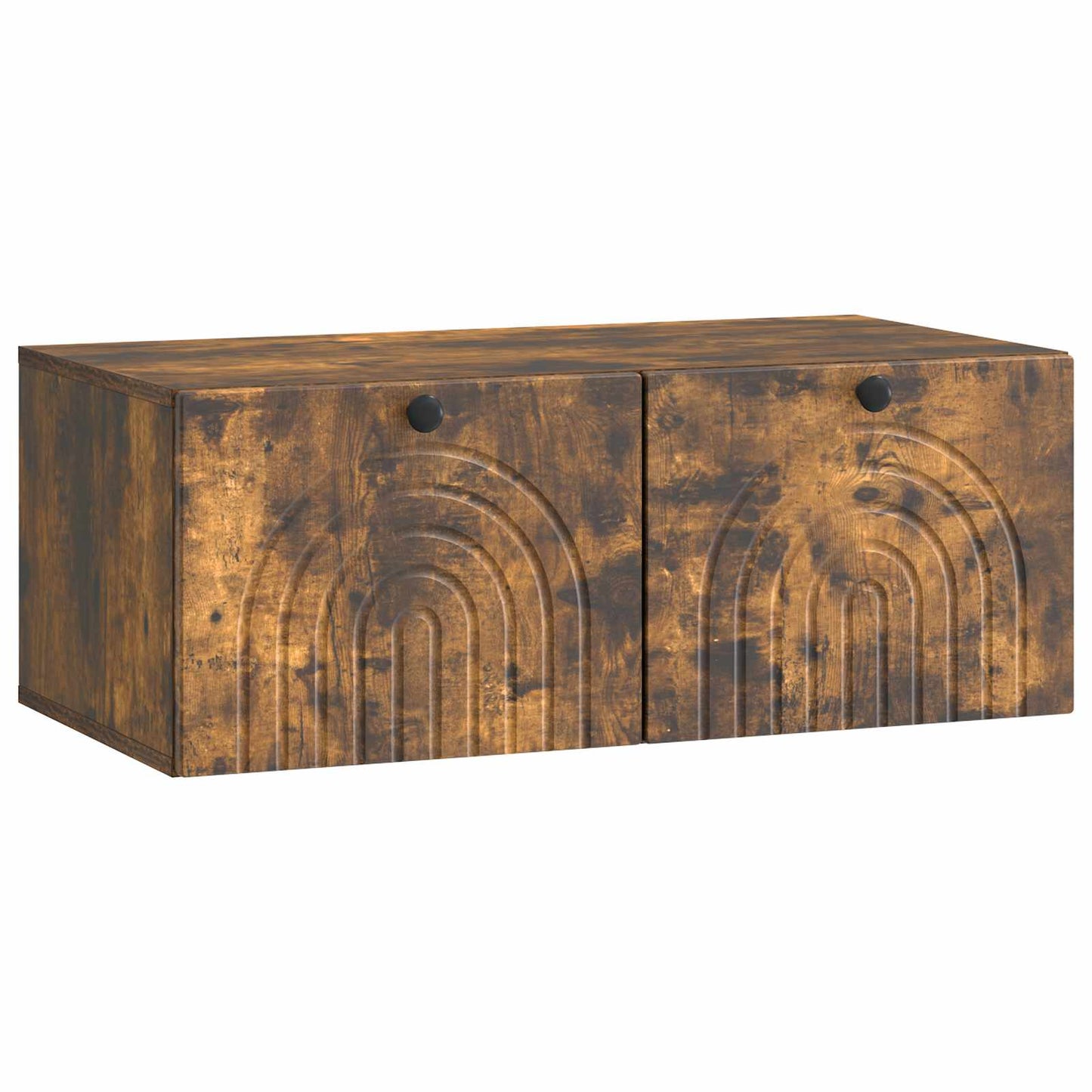 Wandbeugel TV-kast Gerookt eiken 78,5 x 41 x 30 cm Bewerkt hout