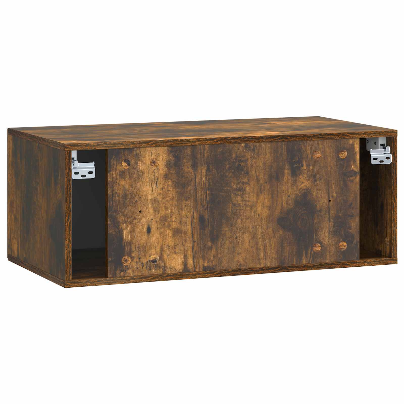 Wandbeugel TV-kast Gerookt eiken 78,5 x 41 x 30 cm Bewerkt hout