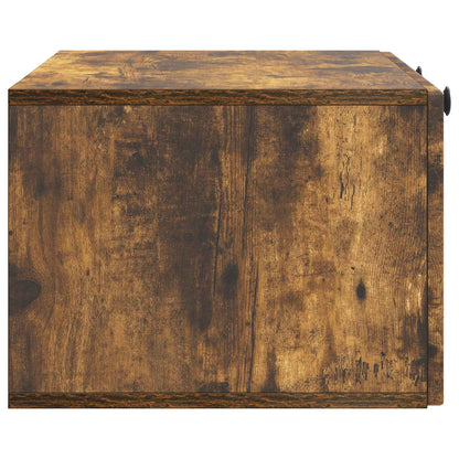 Wandbeugel TV-kast Gerookt eiken 78,5 x 41 x 30 cm Bewerkt hout