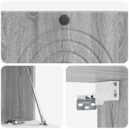 Wandbeugel TV-kast Grijs sonoma 78,5 x 41 x 30 cm Bewerkt hout