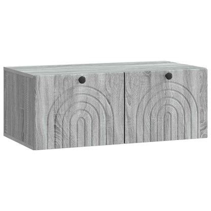 Wandbeugel TV-kast Grijs sonoma 78,5 x 41 x 30 cm Bewerkt hout