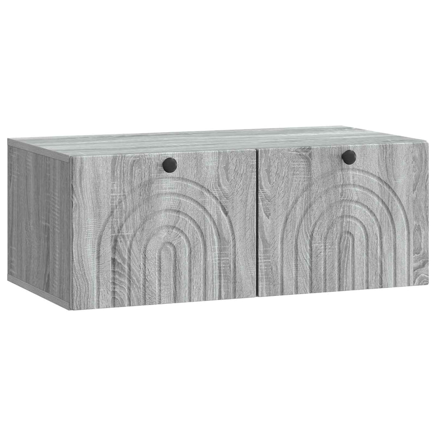 Wandbeugel TV-kast Grijs sonoma 78,5 x 41 x 30 cm Bewerkt hout