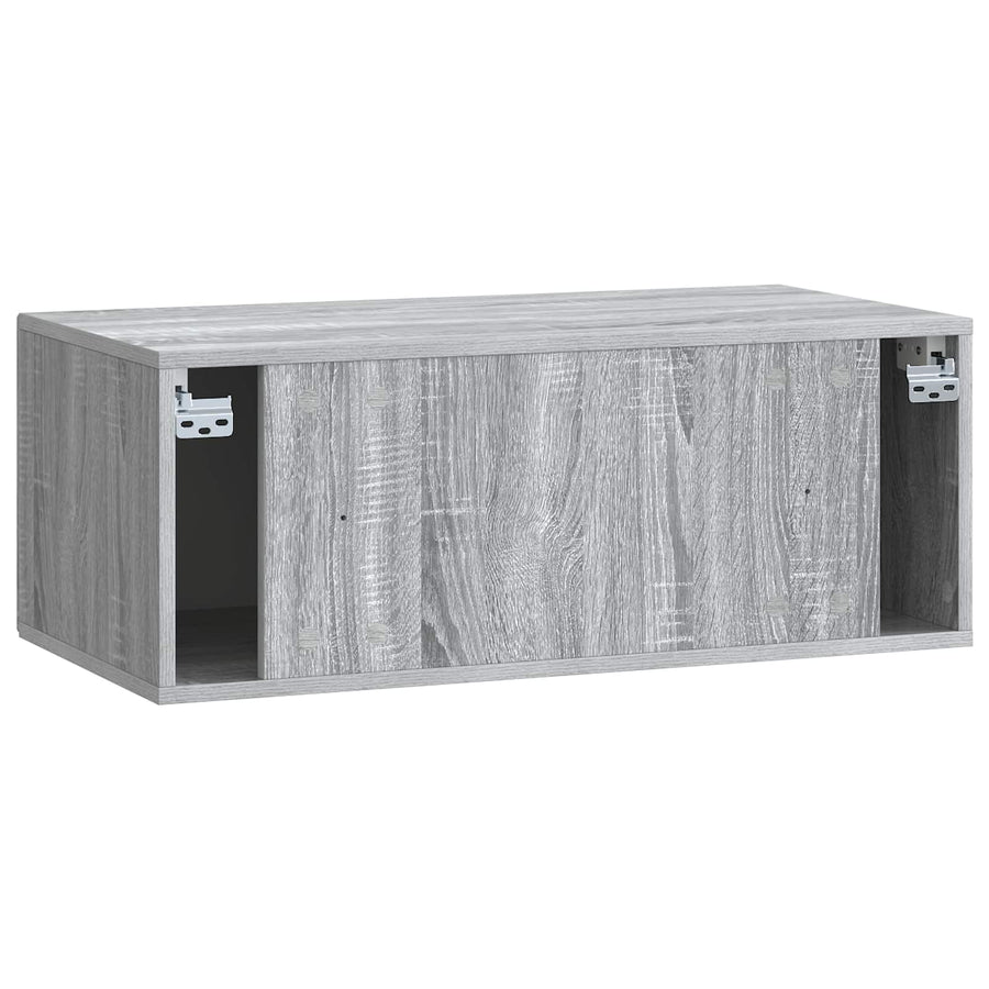 Wandbeugel TV-kast Grijs sonoma 78,5 x 41 x 30 cm Bewerkt hout