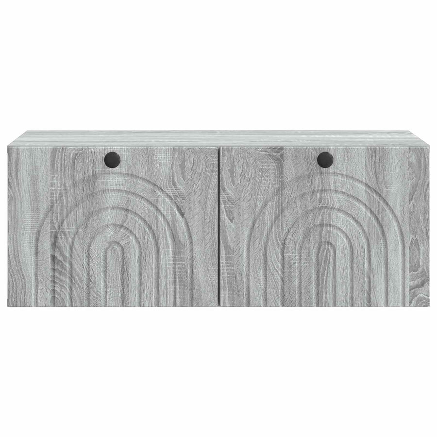 Wandbeugel TV-kast Grijs sonoma 78,5 x 41 x 30 cm Bewerkt hout