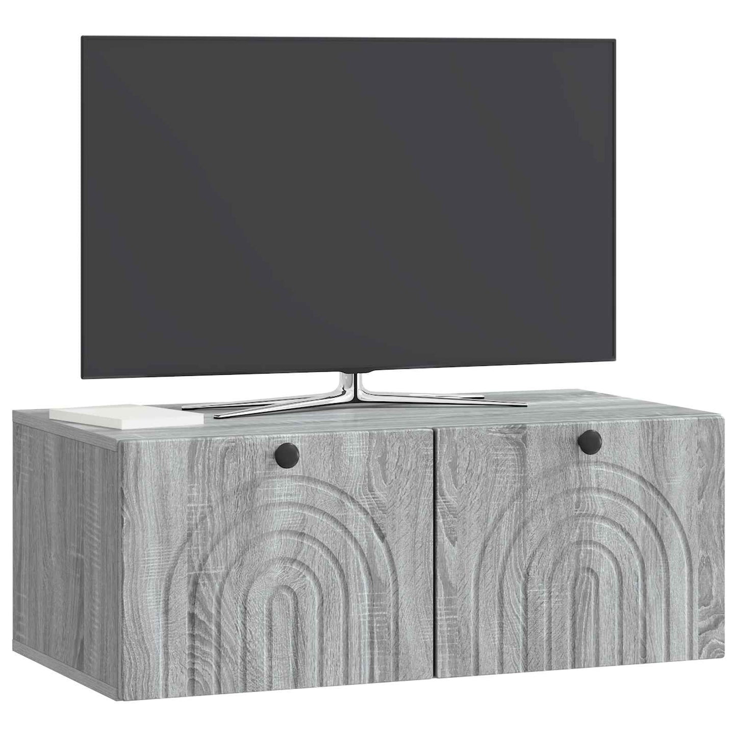 Wandbeugel TV-kast Grijs sonoma 78,5 x 41 x 30 cm Bewerkt hout