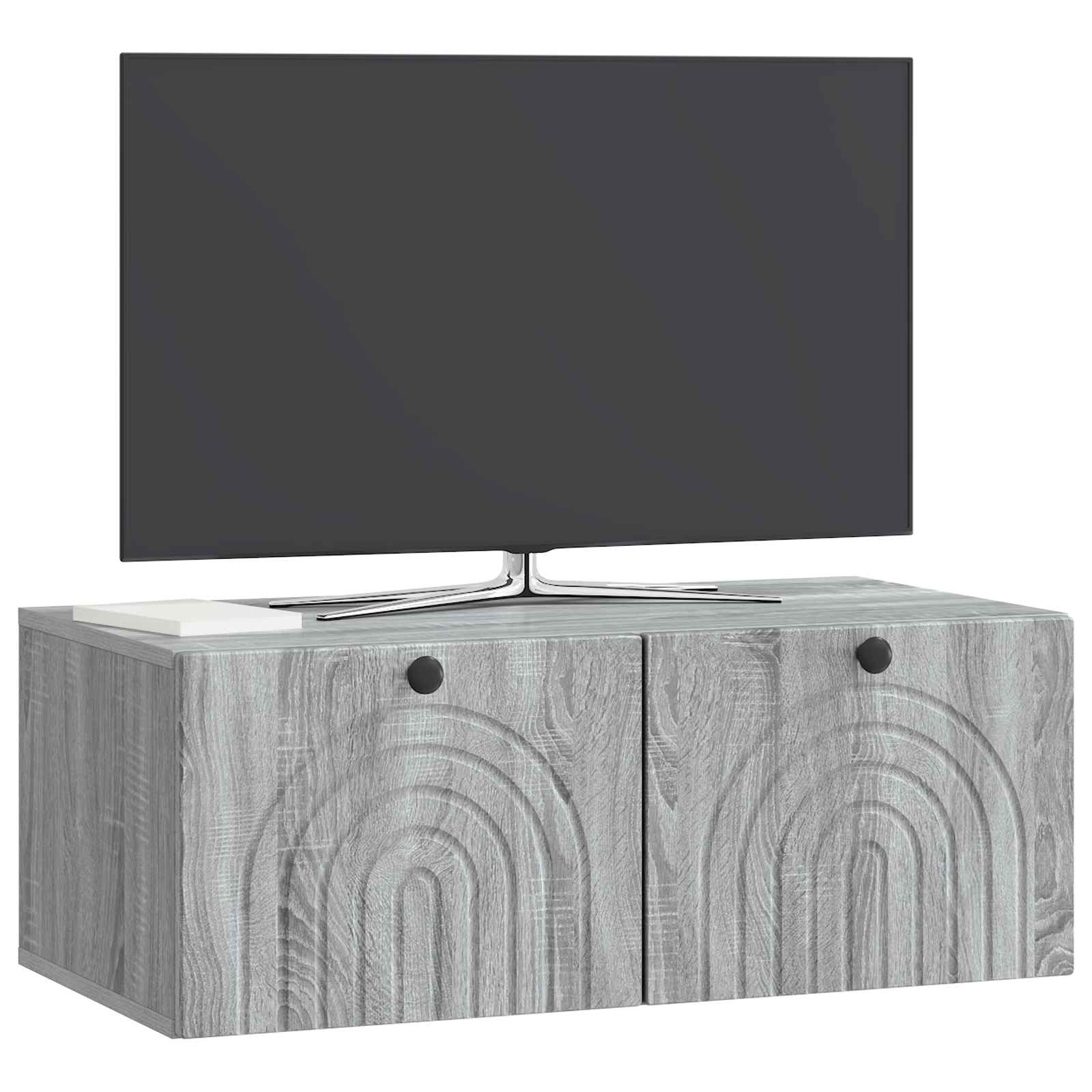 Wandbeugel TV-kast Grijs sonoma 78,5 x 41 x 30 cm Bewerkt hout