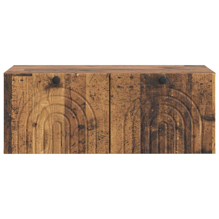 Wandbeugel TV-kast Oud hout 78,5 x 41 x 30 cm Bewerkt hout