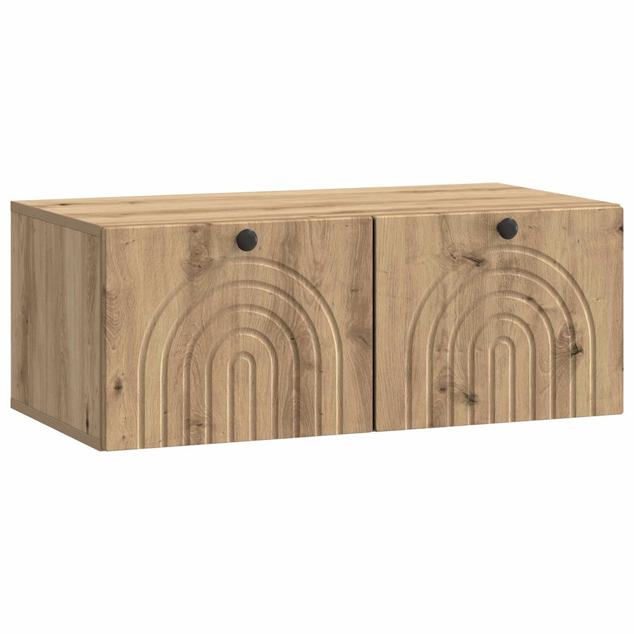 Wandbeugel TV-kast Artisanaal eiken 78,5 x 41 x 30 cm