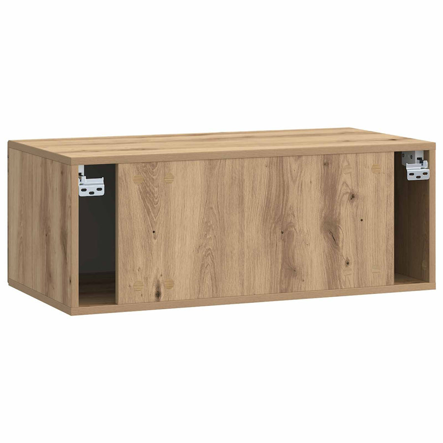 Wandbeugel TV-kast Artisanaal eiken 78,5 x 41 x 30 cm