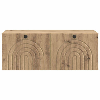 Wandbeugel TV-kast Artisanaal eiken 78,5 x 41 x 30 cm