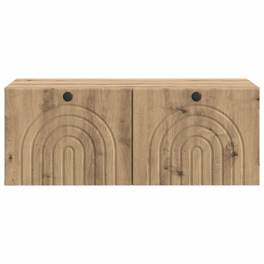 Wandbeugel TV-kast Artisanaal eiken 78,5 x 41 x 30 cm