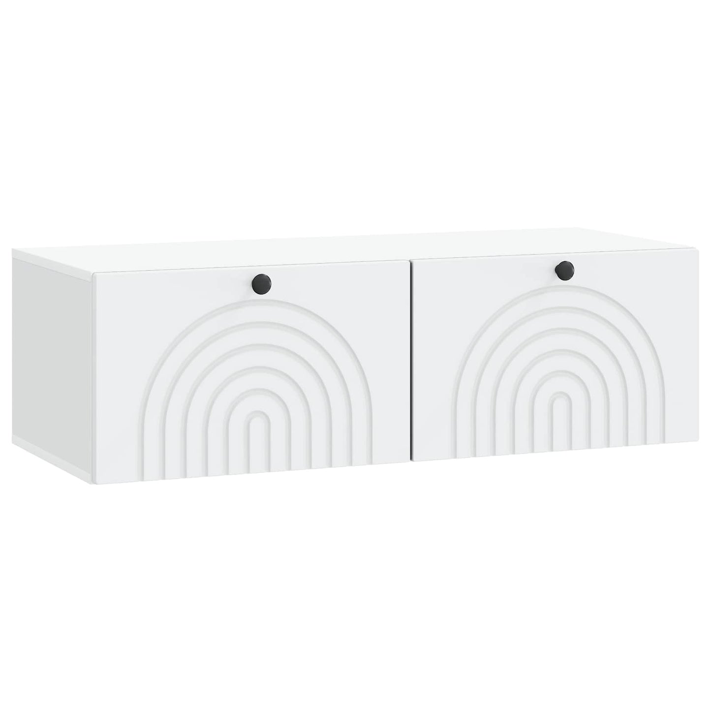 Wandbeugel TV-kast Wit 99 x 41 x 30 cm Bewerkt hout