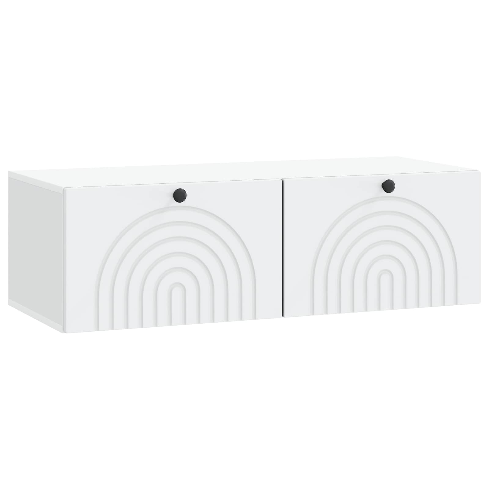 Wandbeugel TV-kast Wit 99 x 41 x 30 cm Bewerkt hout