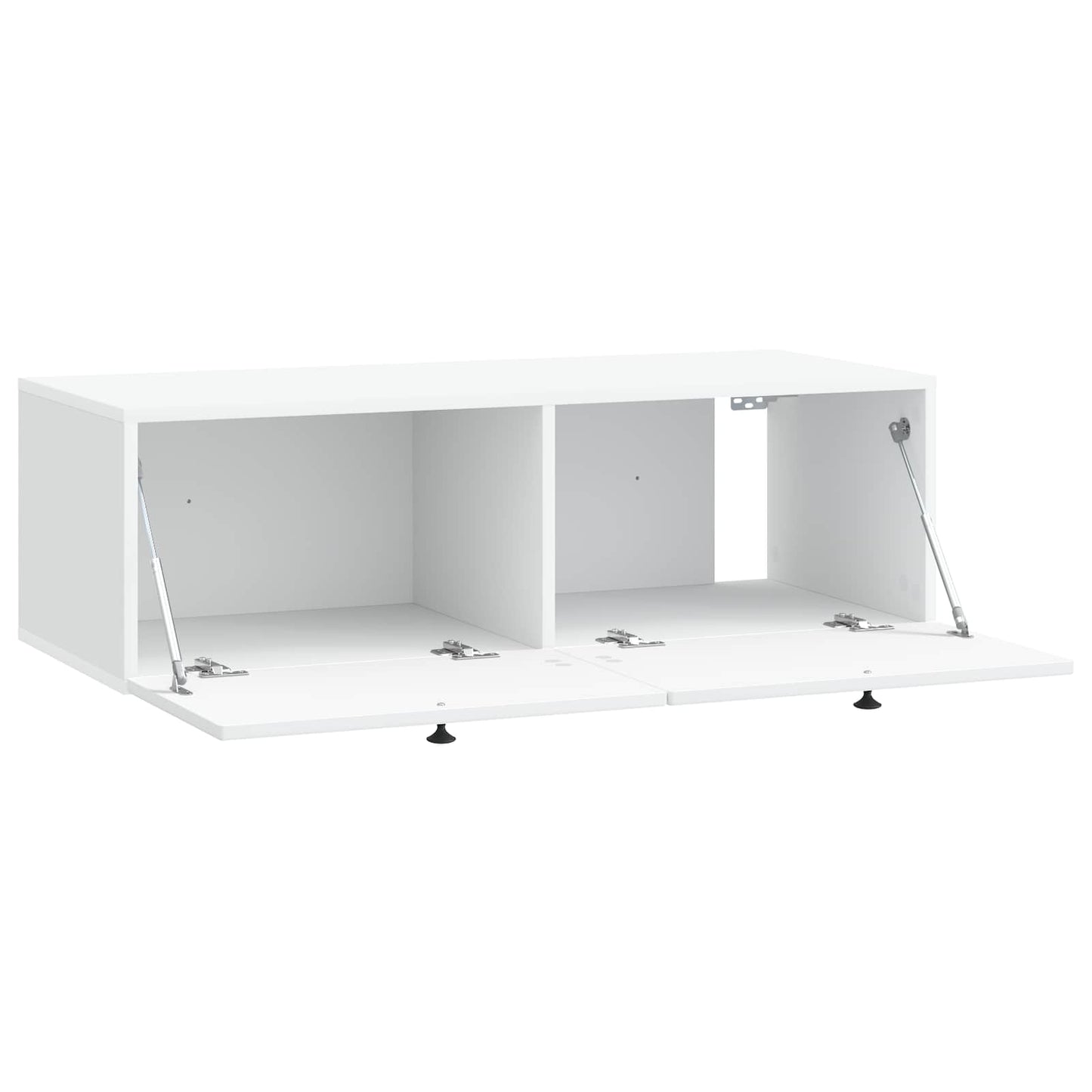 Wandbeugel TV-kast Wit 99 x 41 x 30 cm Bewerkt hout