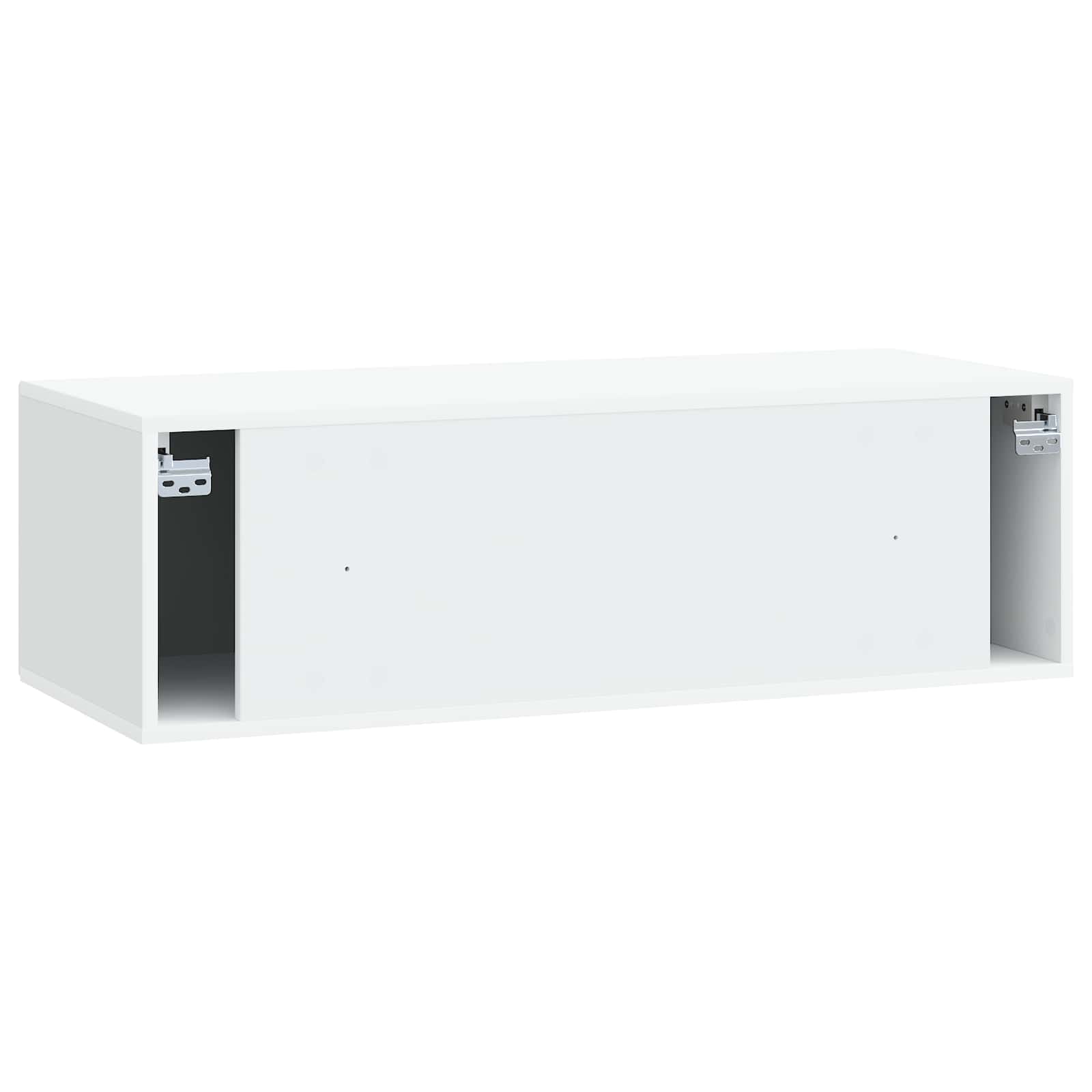 Wandbeugel TV-kast Wit 99 x 41 x 30 cm Bewerkt hout