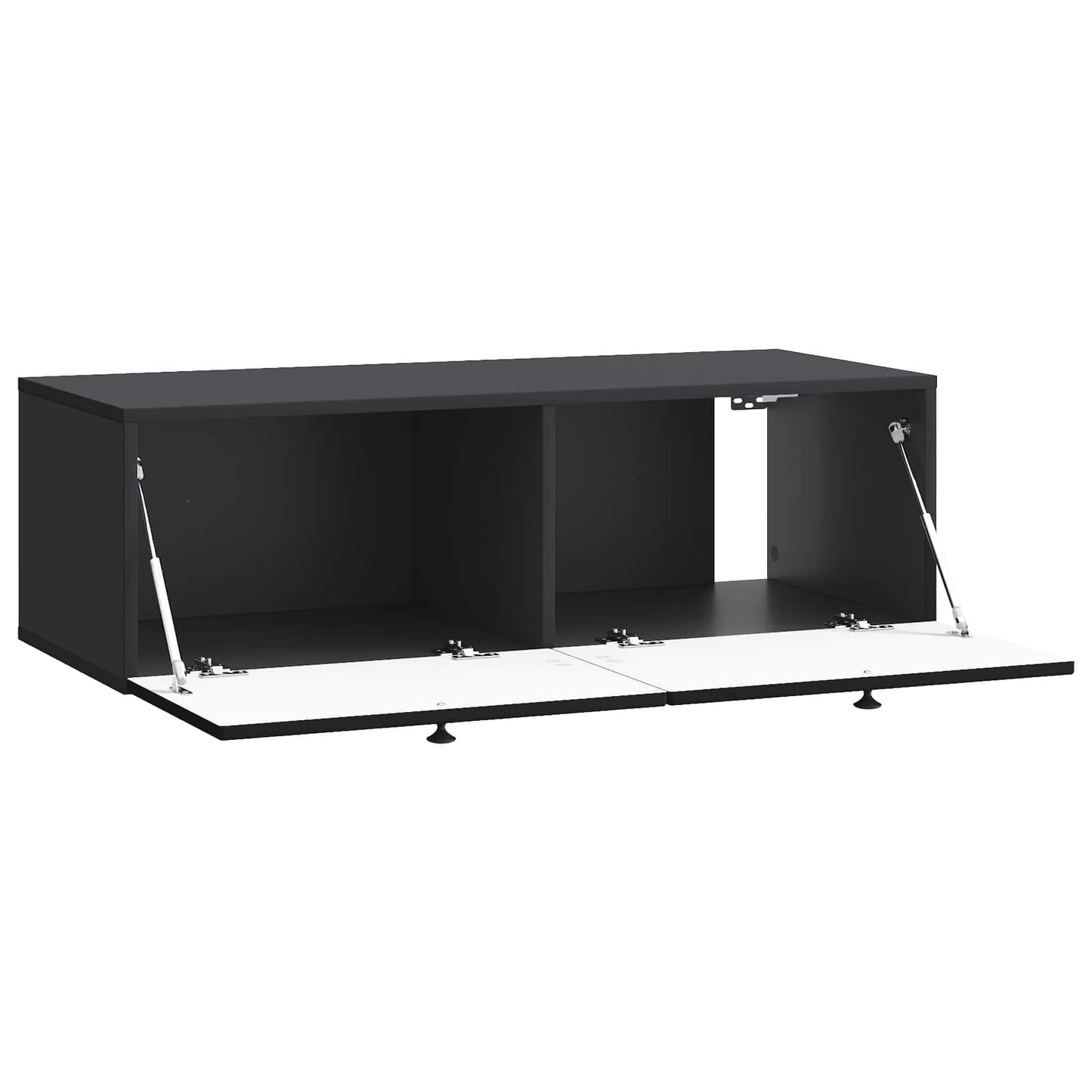 Wandbeugel TV-kast Zwart 99 x 41 x 30 cm Bewerkt hout