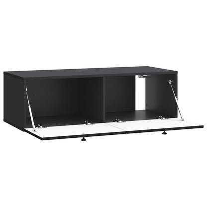 Wandbeugel TV-kast Zwart 99 x 41 x 30 cm Bewerkt hout