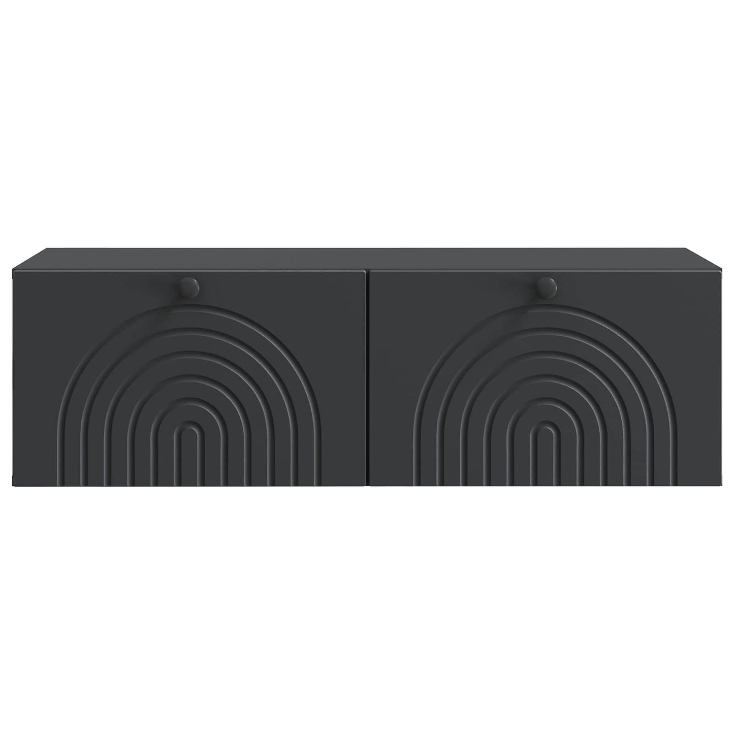 Wandbeugel TV-kast Zwart 99 x 41 x 30 cm Bewerkt hout