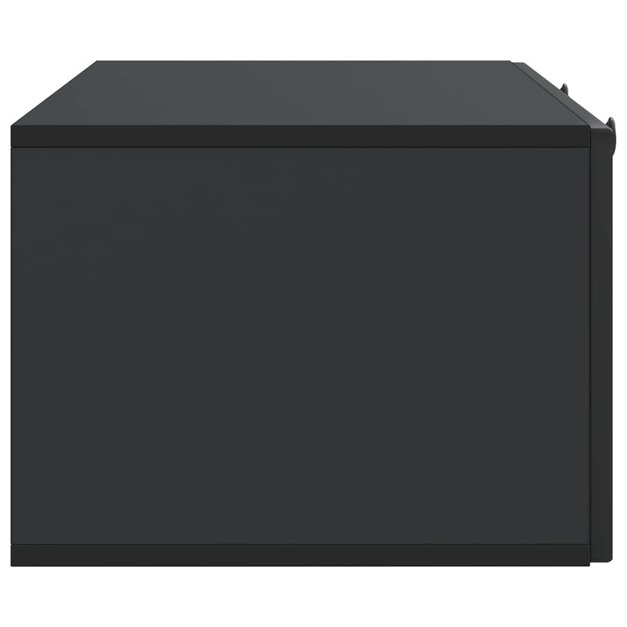 Wandbeugel TV-kast Zwart 99 x 41 x 30 cm Bewerkt hout