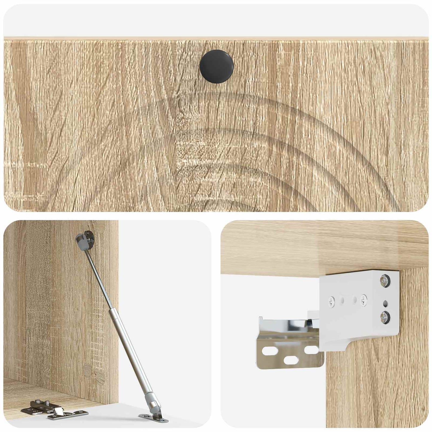 Wandbeugel TV-kast Sonoma Eiken 98 x 41 x 30 cm Bewerkt hout