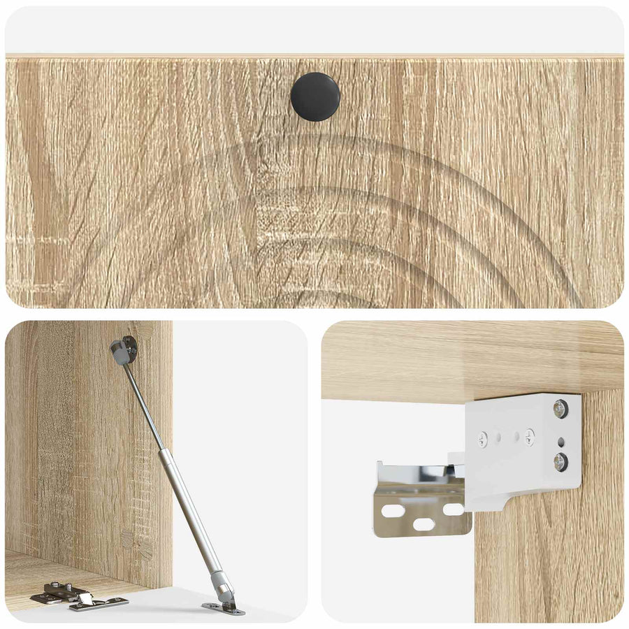 Wandbeugel TV-kast Sonoma Eiken 98 x 41 x 30 cm Bewerkt hout