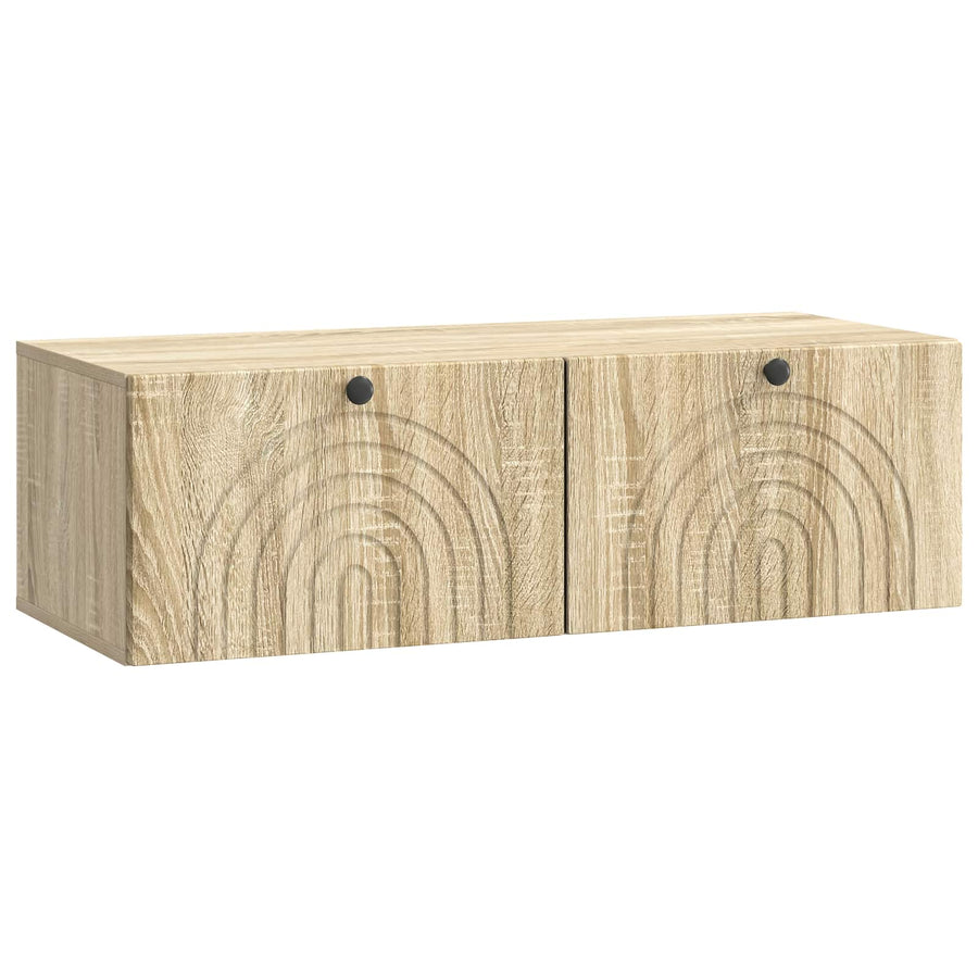Wandbeugel TV-kast Sonoma Eiken 98 x 41 x 30 cm Bewerkt hout
