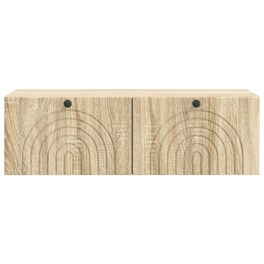 Wandbeugel TV-kast Sonoma Eiken 98 x 41 x 30 cm Bewerkt hout