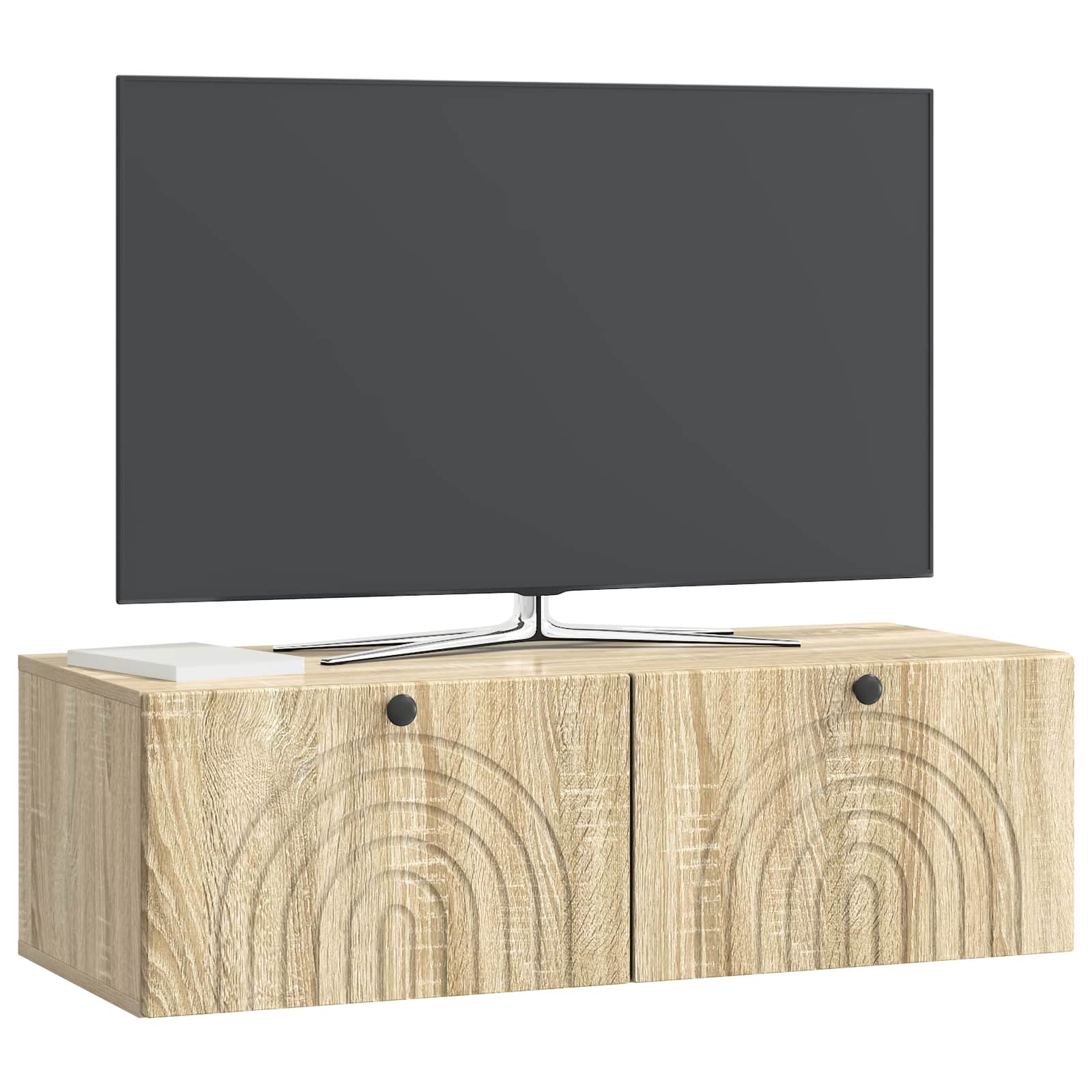 Wandbeugel TV-kast Sonoma Eiken 98 x 41 x 30 cm Bewerkt hout