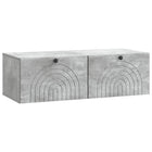 Tv-meubel 99x41x30 cm betongrijs bewerkt hout