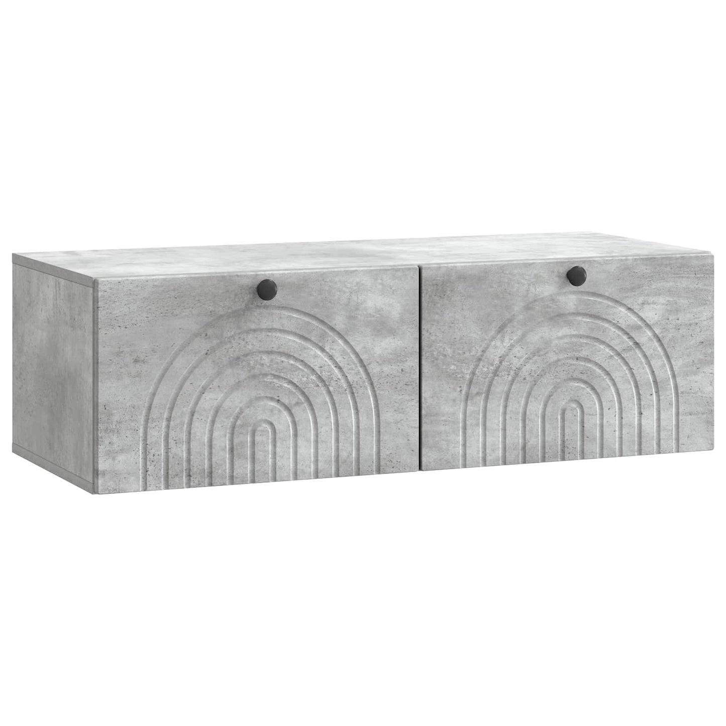 Wandbeugel TV-kast Betongrijs 99 x 41 x 30 cm Bewerkt hout