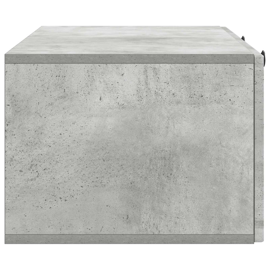 Wandbeugel TV-kast Betongrijs 99 x 41 x 30 cm Bewerkt hout