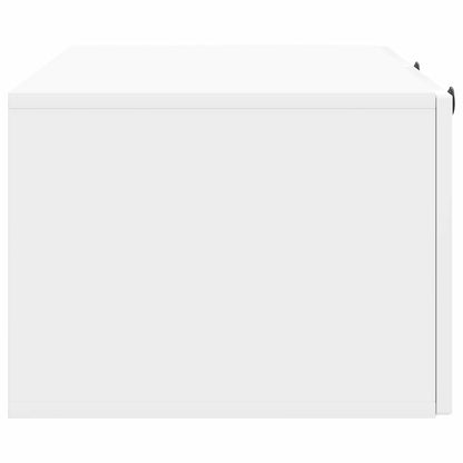 Wandbeugel TV-kast Hoogglans Wit 98 x 41 x 30 cm Bewerkt hout