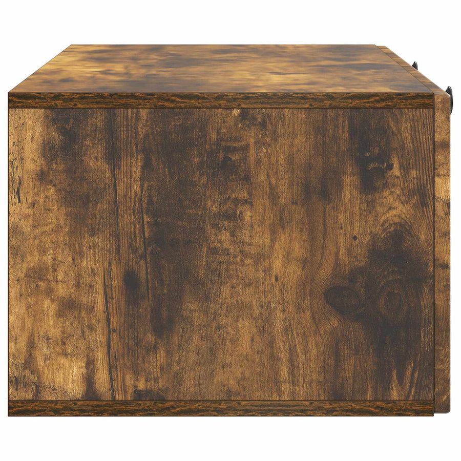 Wandbeugel TV-kast Gerookt eiken 99 x 41 x 30 cm Bewerkt hout