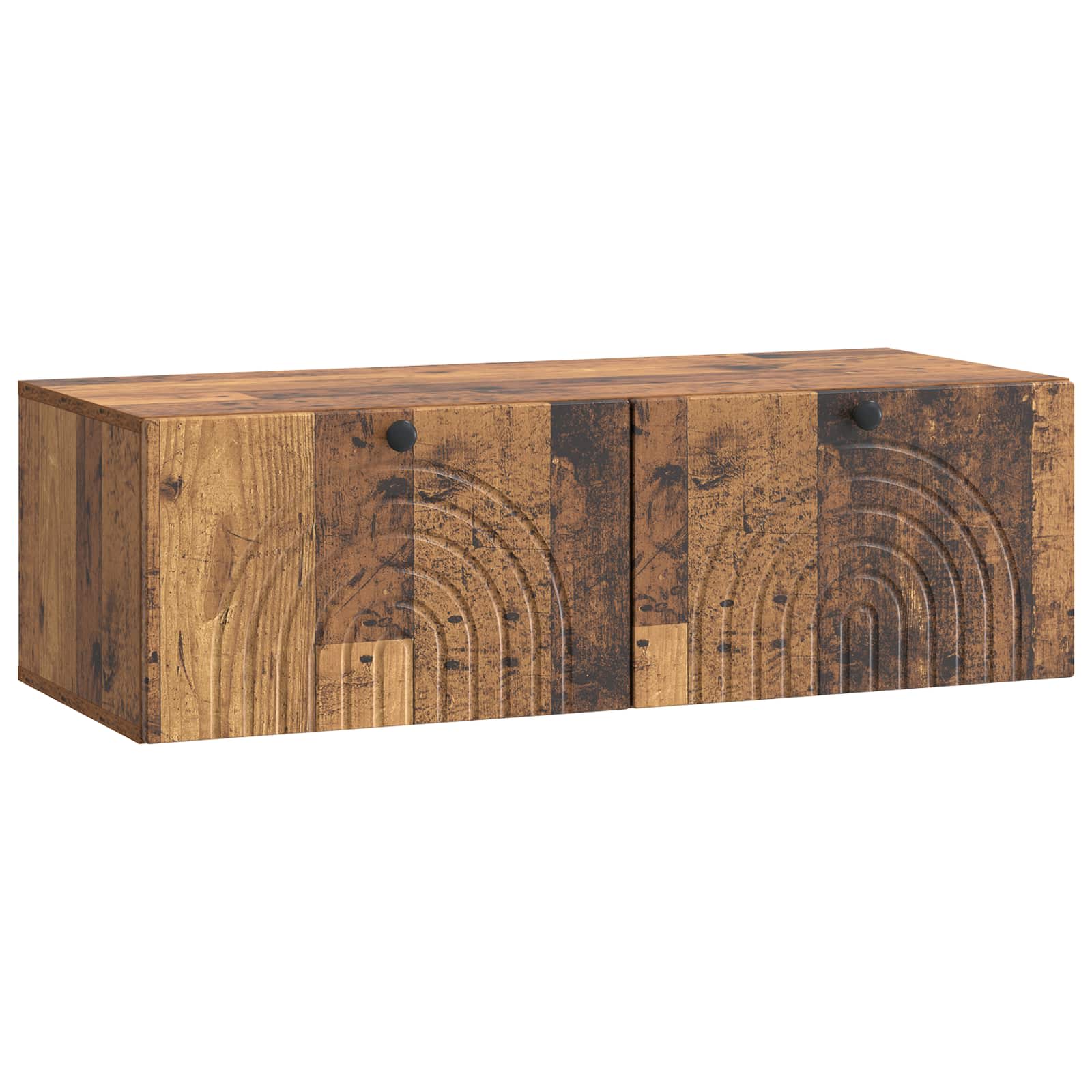 Wandbeugel TV-kast Oud hout 99 x 41 x 30 cm Bewerkt hout