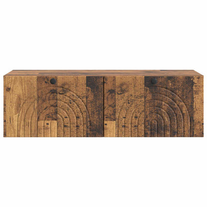Wandbeugel TV-kast Oud hout 99 x 41 x 30 cm Bewerkt hout