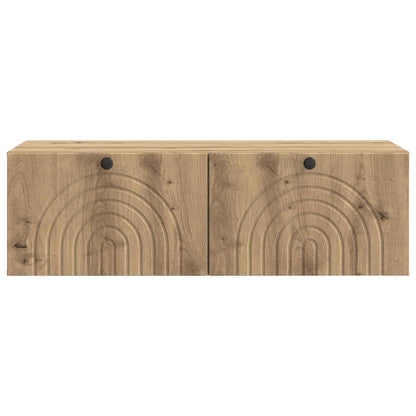 Wandbeugel TV-kast Artisanaal eiken 99 x 41 x 30 cm